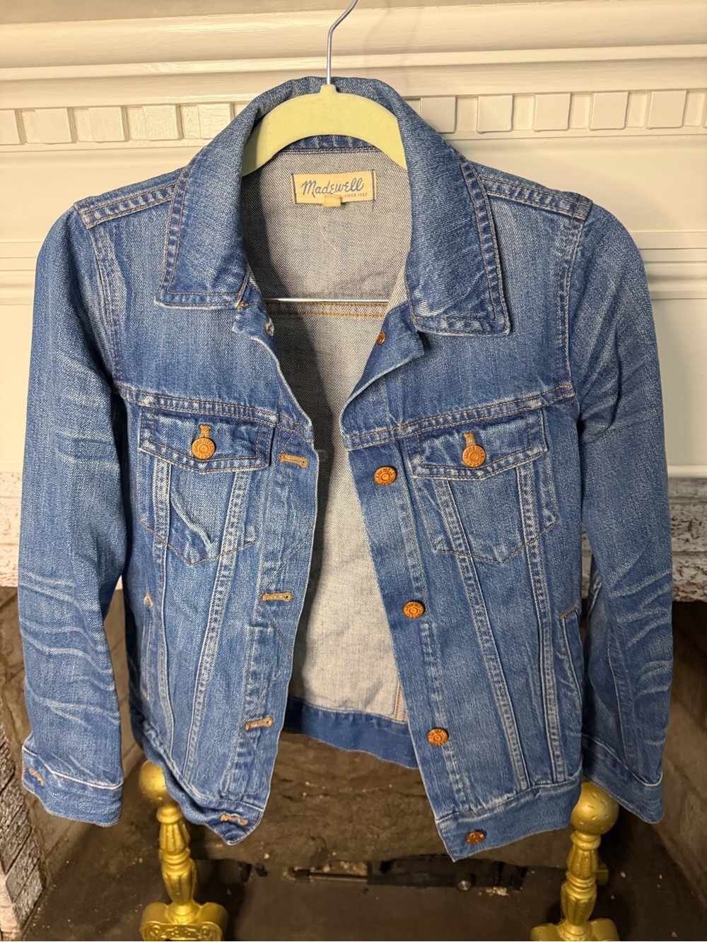Madewell XXS Classic Denim Jacket Medium Wash Jean Jacket Trucker Style